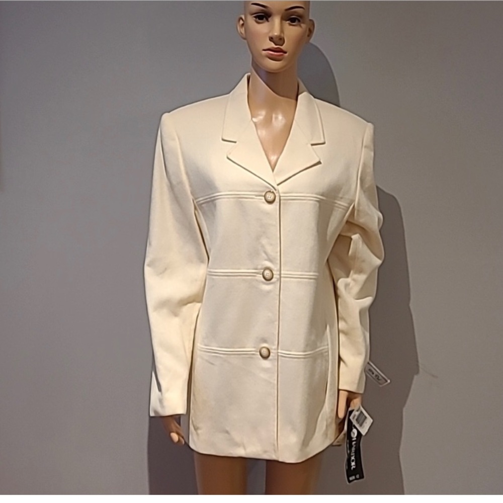 NWT Vintage Sag Harbor pure wool blazer pant coat Size: US 12